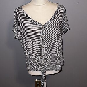 Rachel Zoe Striped Linen Top!